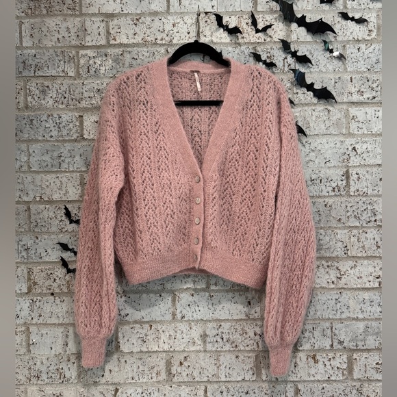 Free People Amelia Alpaca Cardigan NWOT - Picture 2 of 14